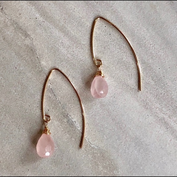 🎉host pick🎉 tear drop rose marquis earrings - Picture 4 of 6